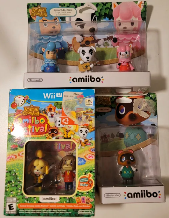 Animal Crossing Amiibo Figures and Wii U game thumbnail