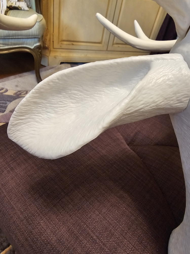 White Faux Deer Head Wall Mount - photo 4