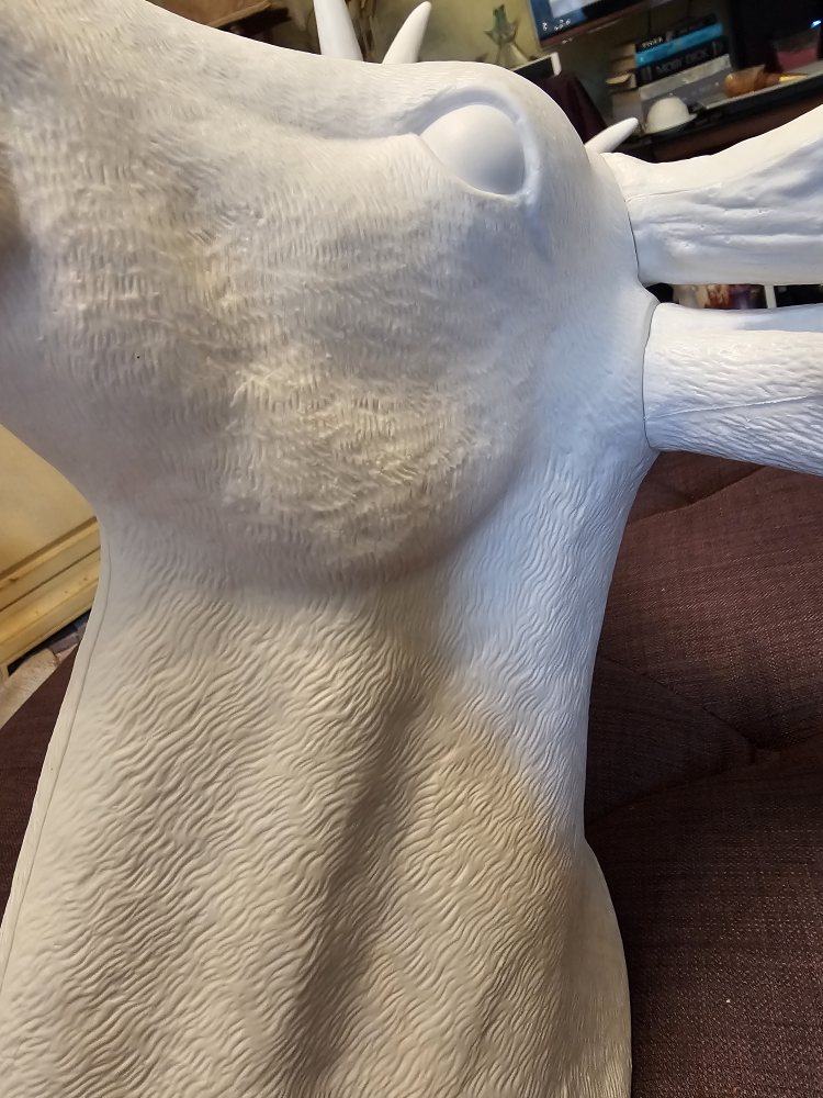 White Faux Deer Head Wall Mount - photo 5
