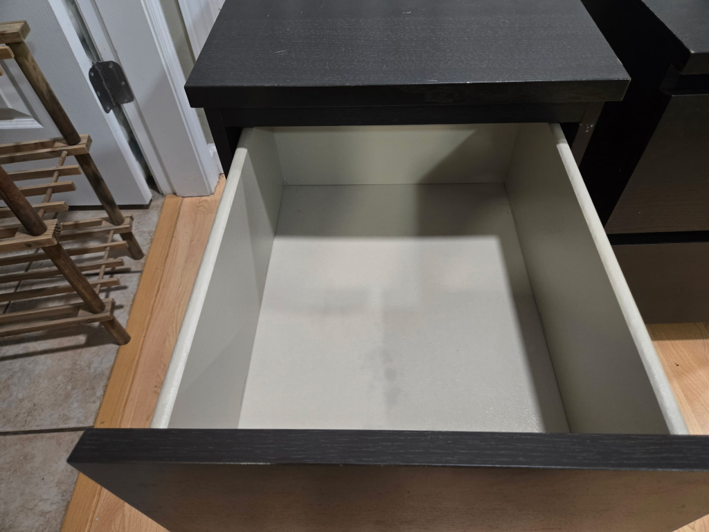 IKEA Malm Black-Brown 2-Drawer Side Tables (Set of 2) - photo 3