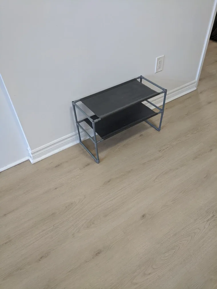 Grey 2-Tier Shoe Rack image indicator(4)