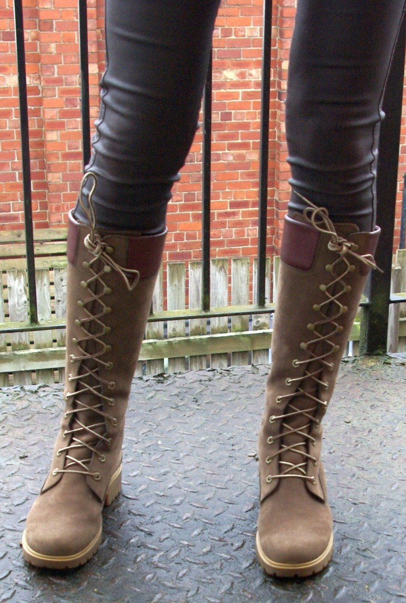 Timberland Knee-High Lace-Up Boots
