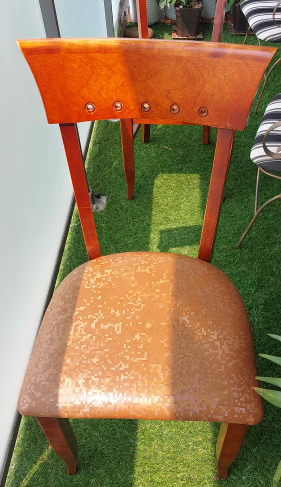 4 sturdy wooden dining chairs image indicator(3)