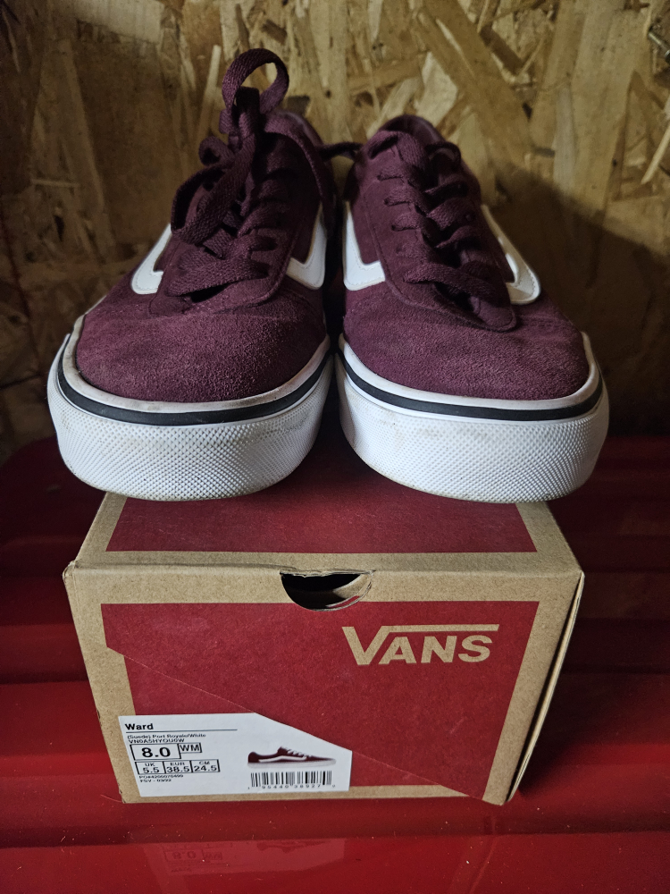 Vans Ward Maroon/White - Women's Size 8 - photo 2
