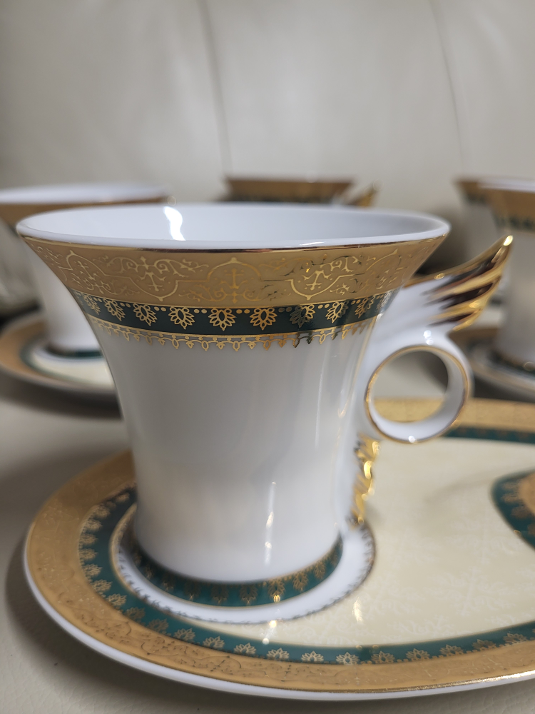 6 Elegant Tea Cup & 6 Saucer Set - photo 3