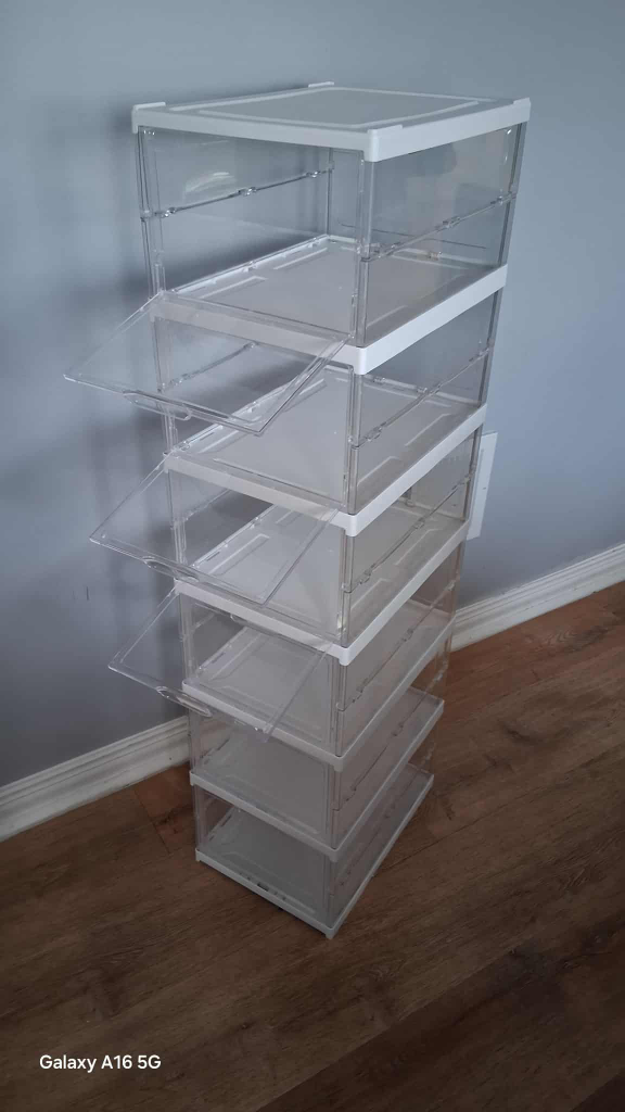 Clear Stackable Shoe Storage Box - photo 2