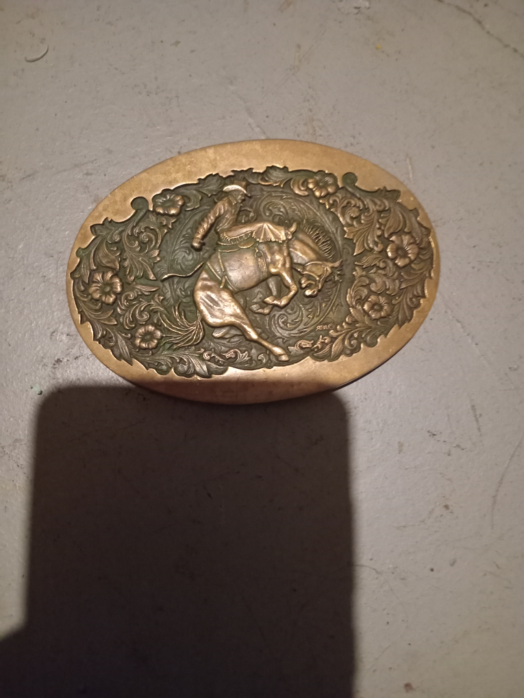 solid brass belt buckle