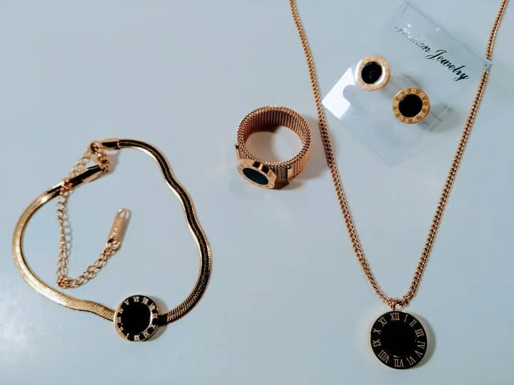 Roman Numerals Necklace, Bracelet, Ring, Earrings thumbnail