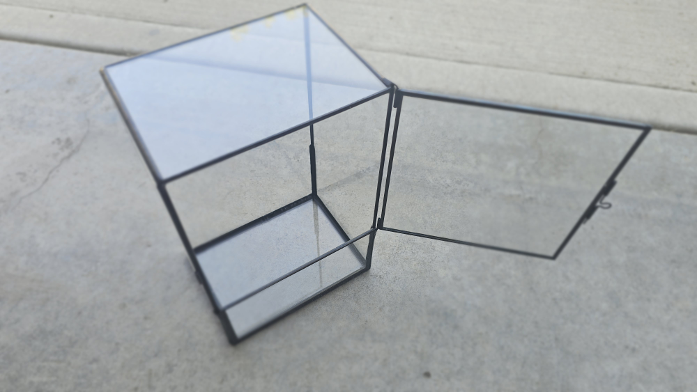 Glass Display Box - 6x6x10 inches