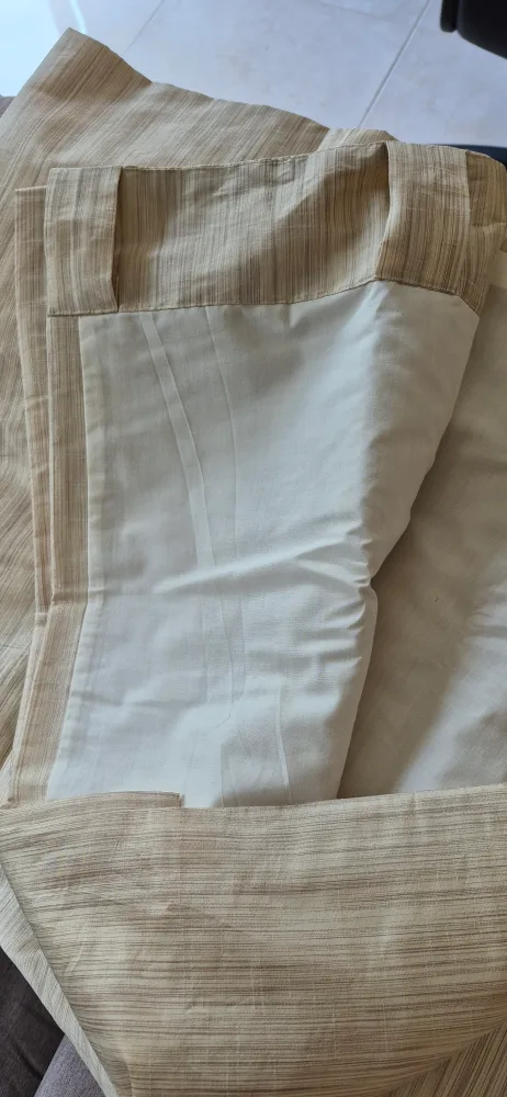 Neutral Striped Curtains image indicator(2)