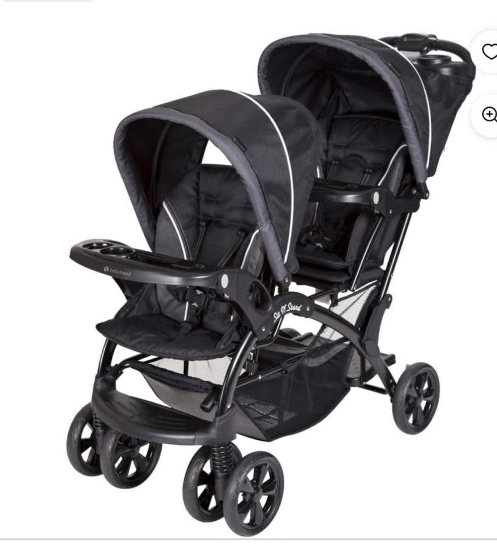 Baby Trend Sit N' Stand Double Stroller - Onyx