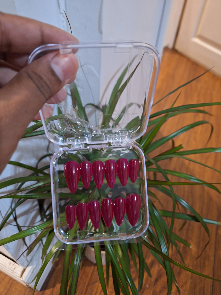 Burgundy Press-On Nails - New! - photo 3