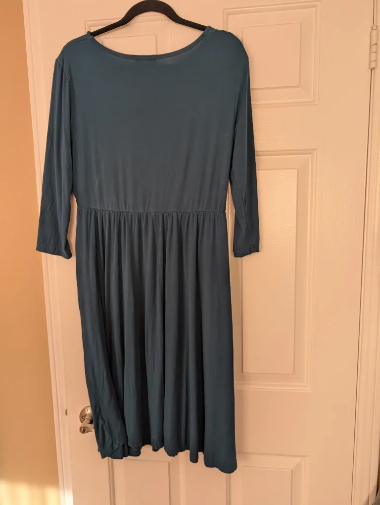Maternity/breastfeeding Teal Dress - Size L image indicator(4)