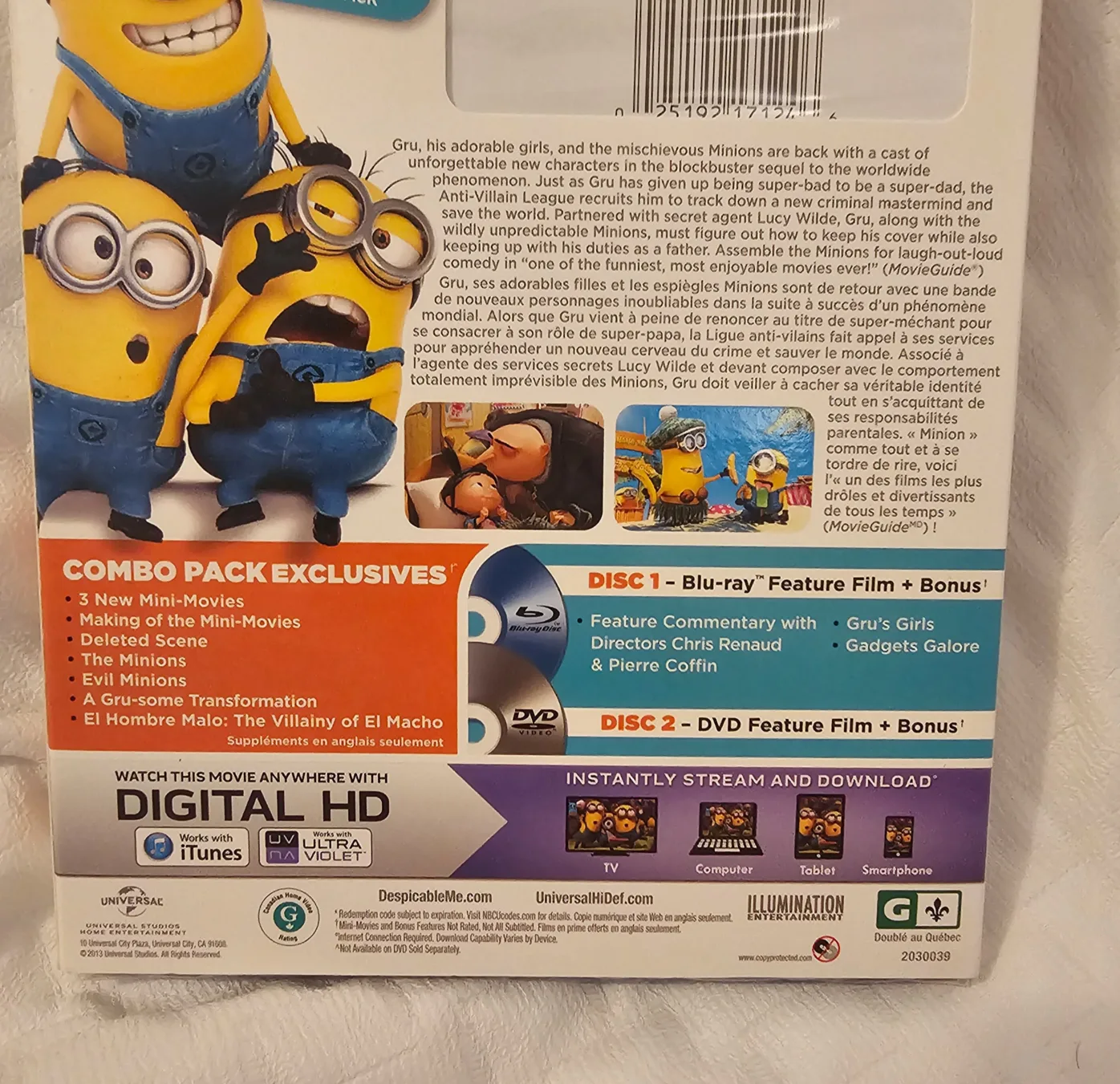 Despicable Me 2 (With Cardsleeve) Blu Ray/DVD image indicator(6)