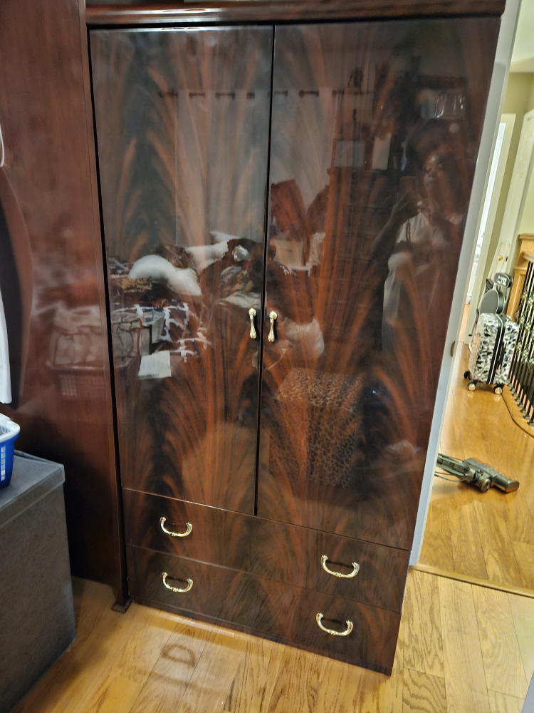 Wooden Armoire with Drawers - photo 2
