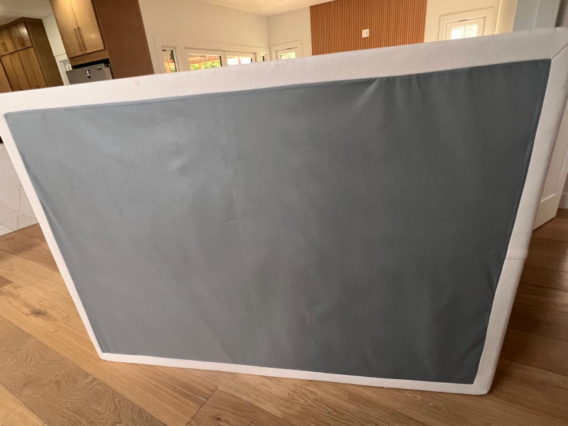 Full size mattress box spring with headboard and base board