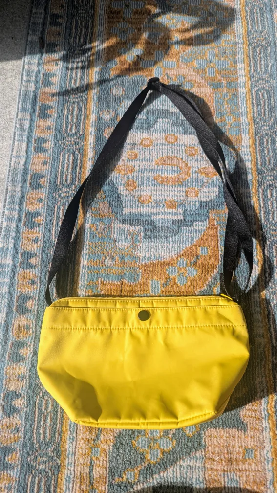 Uniqlo Yellow Nylon Shoulder Bag thumbnail