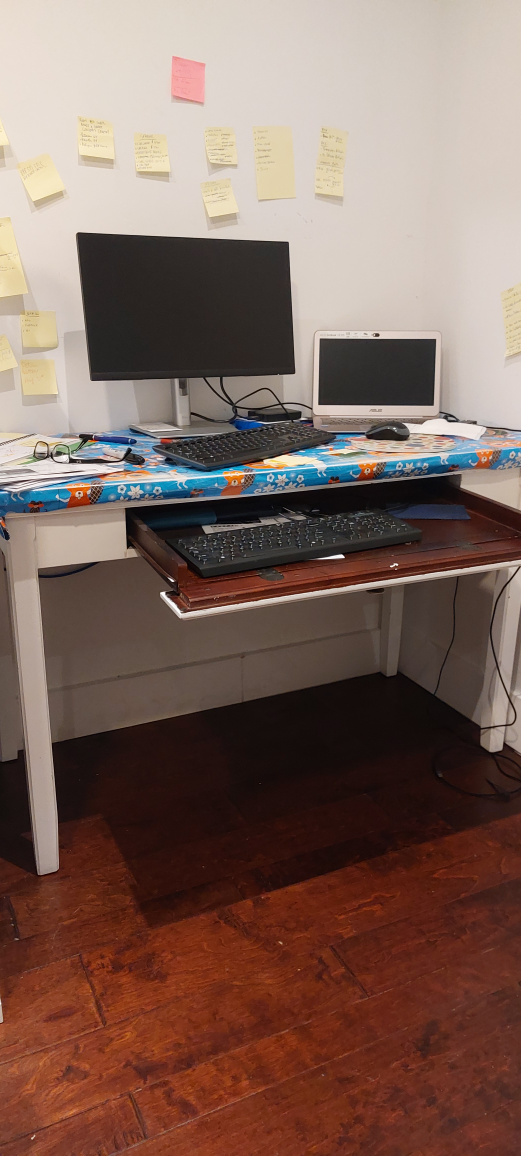 PC Table with drawer for keyboard