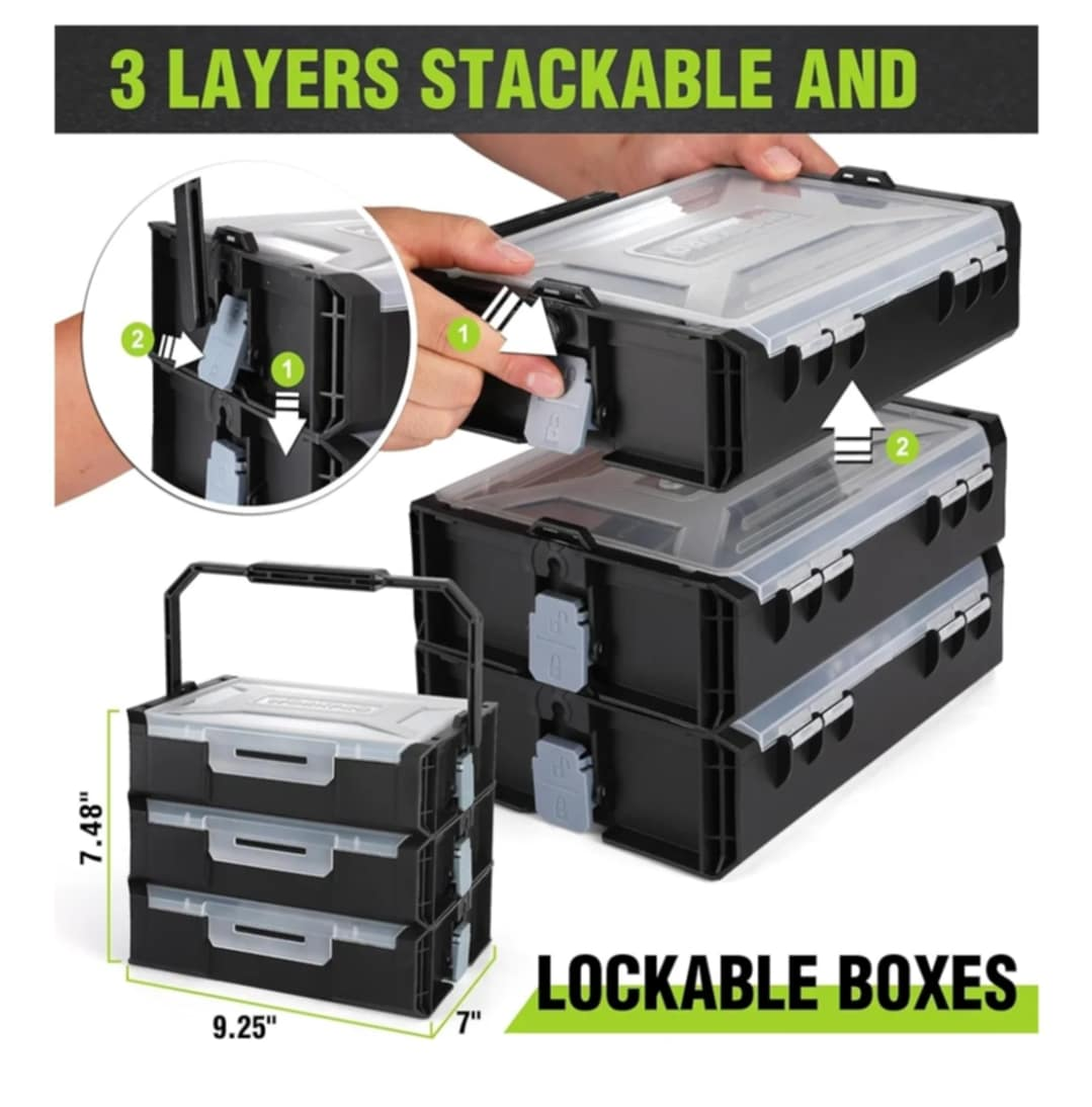 WORKPRO Tool Set with Stackable Box - photo 4