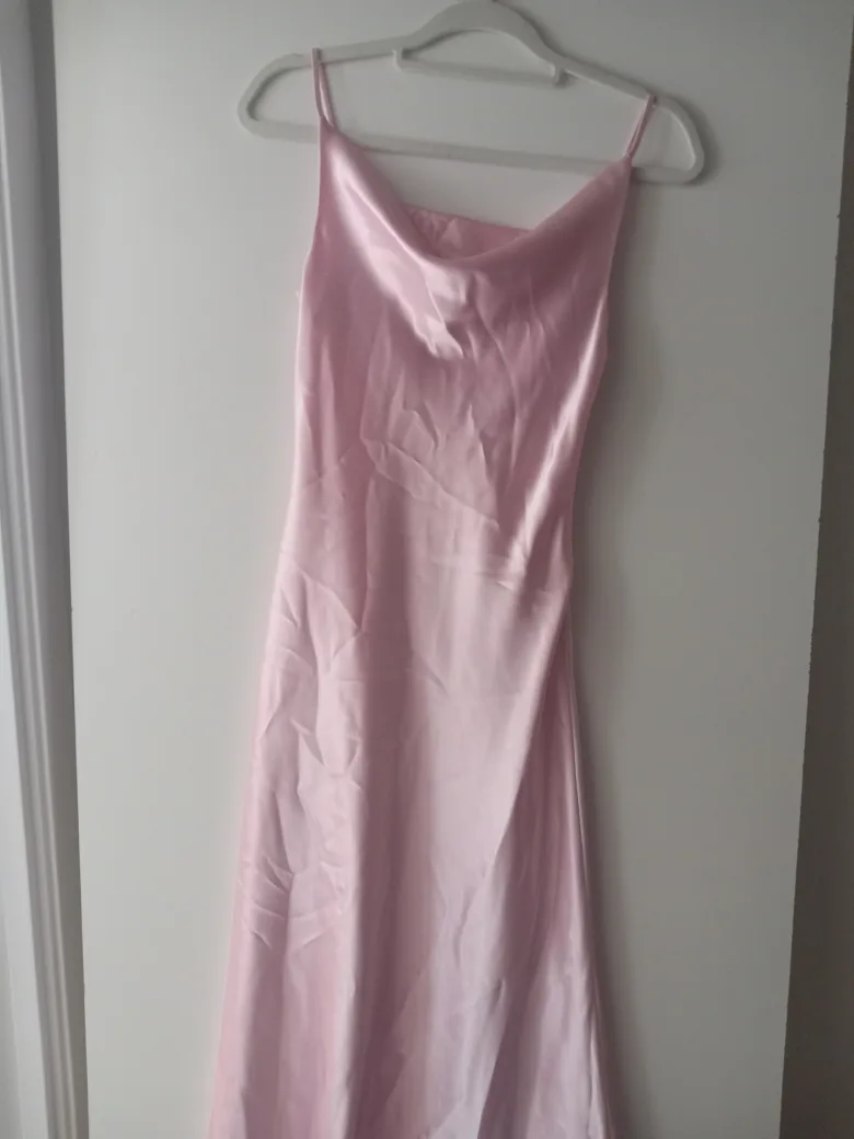 Pink Satin Slip Dress image indicator(2)