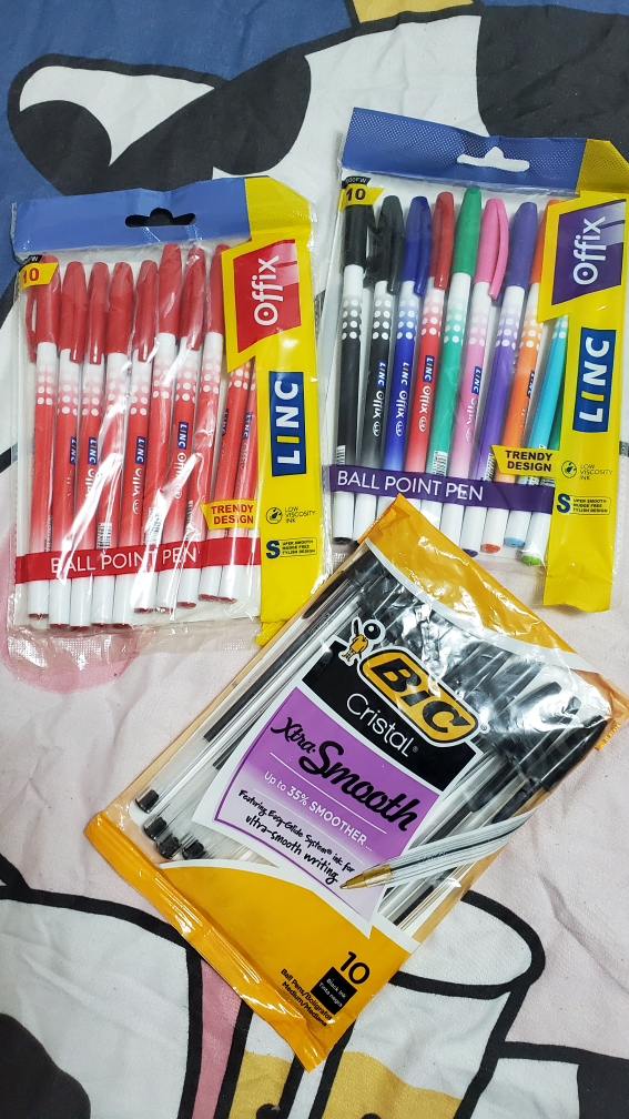 school supplies pens