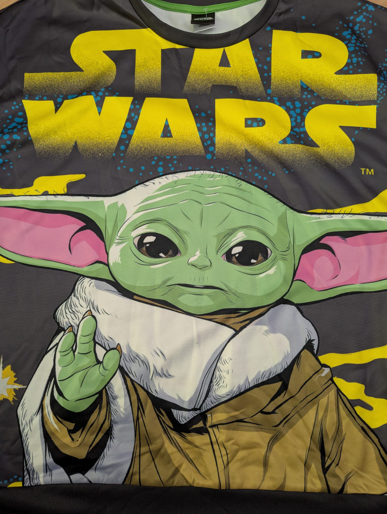 NEW ONLY ONE LEFT ADULT XL  BABY YODA Long Sleeve Crew neck - photo 3
