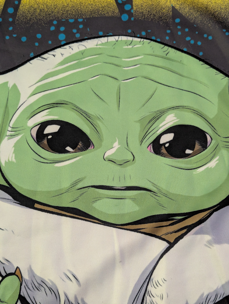 NEW ONLY ONE LEFT ADULT XL  BABY YODA Long Sleeve Crew neck - photo 4