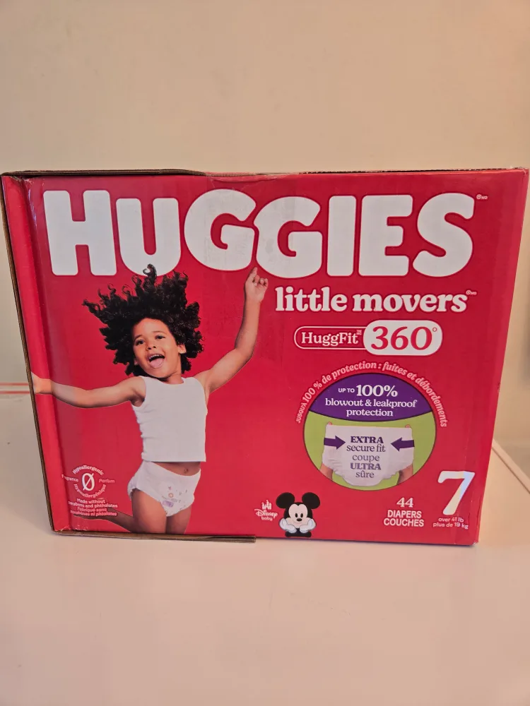 Huggies Little Movers Size 7 - 44 Diapers thumbnail
