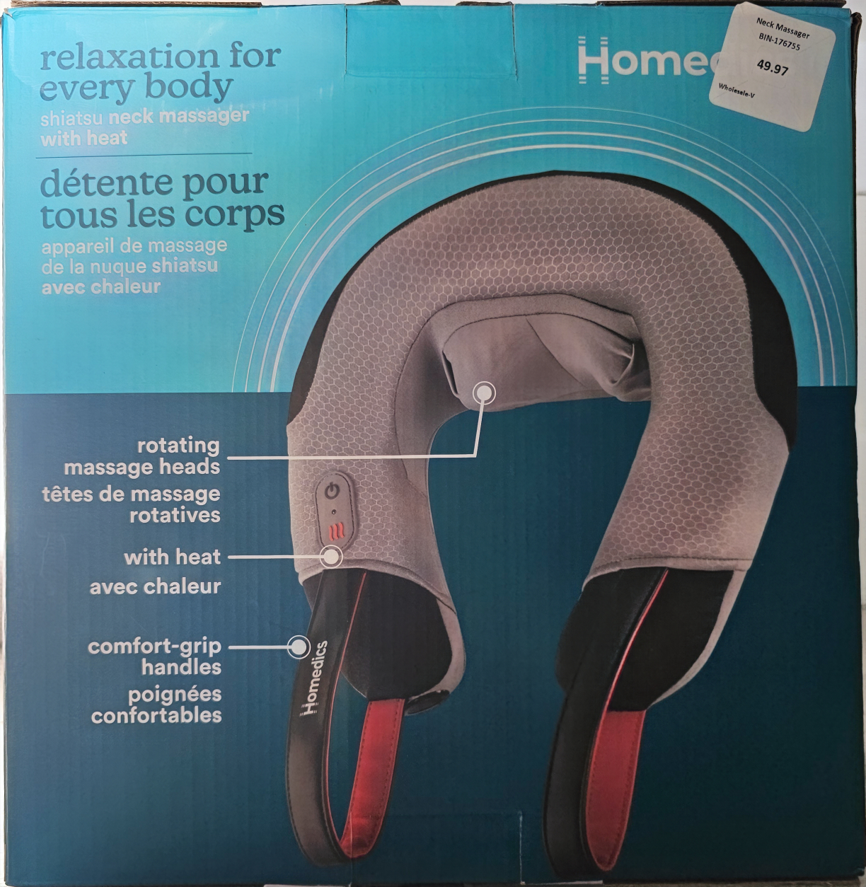 Homedics Shiatsu Neck Massager with Heat - New in Box!