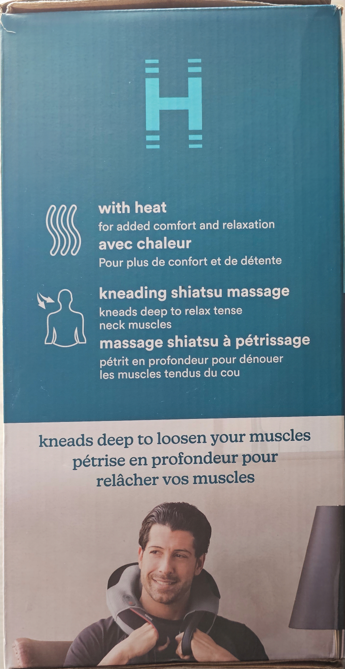 Homedics Shiatsu Neck Massager with Heat - New in Box! - photo 2