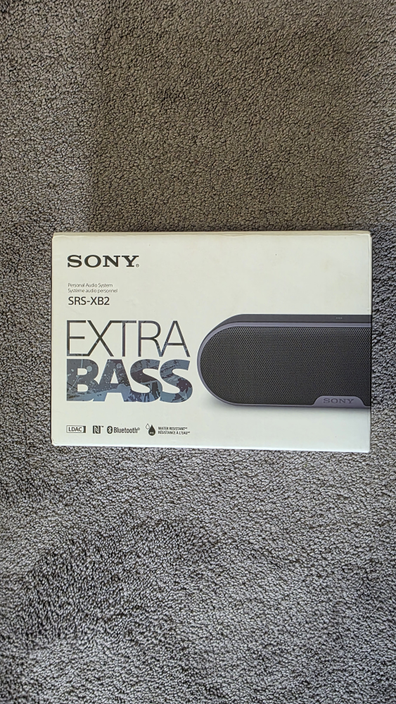 Sony SRS-XB2 portable Bluetooth speaker
