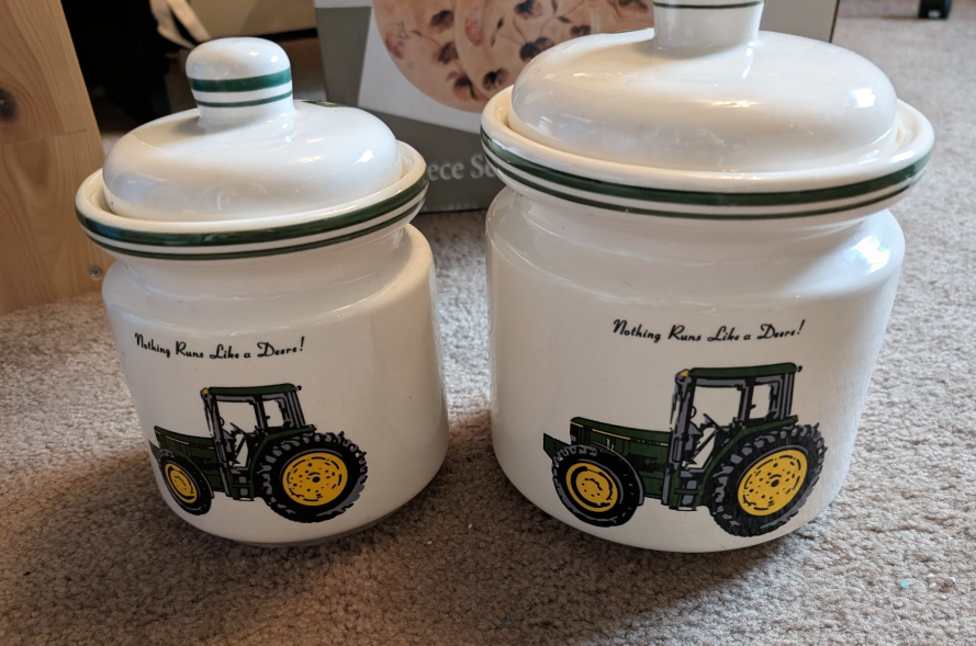 John Deere Ceramic Canister Set