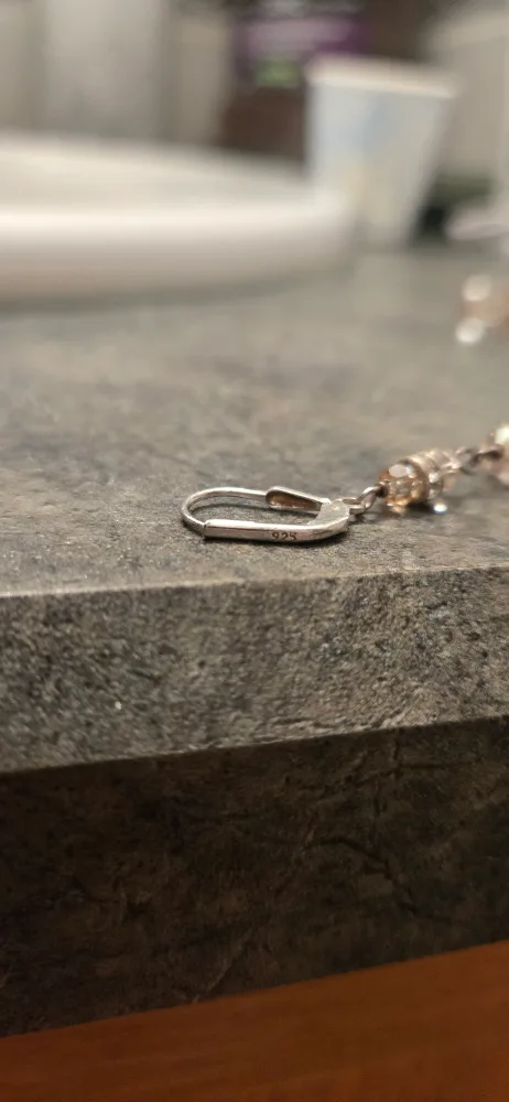 Vintage Style Dangle Earrings Silver 925 image indicator(3)