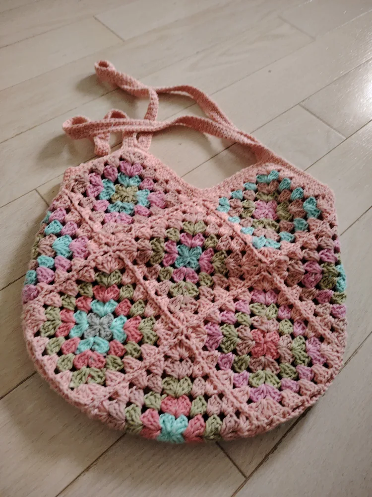 Handmade Crochet Granny Square Bag thumbnail