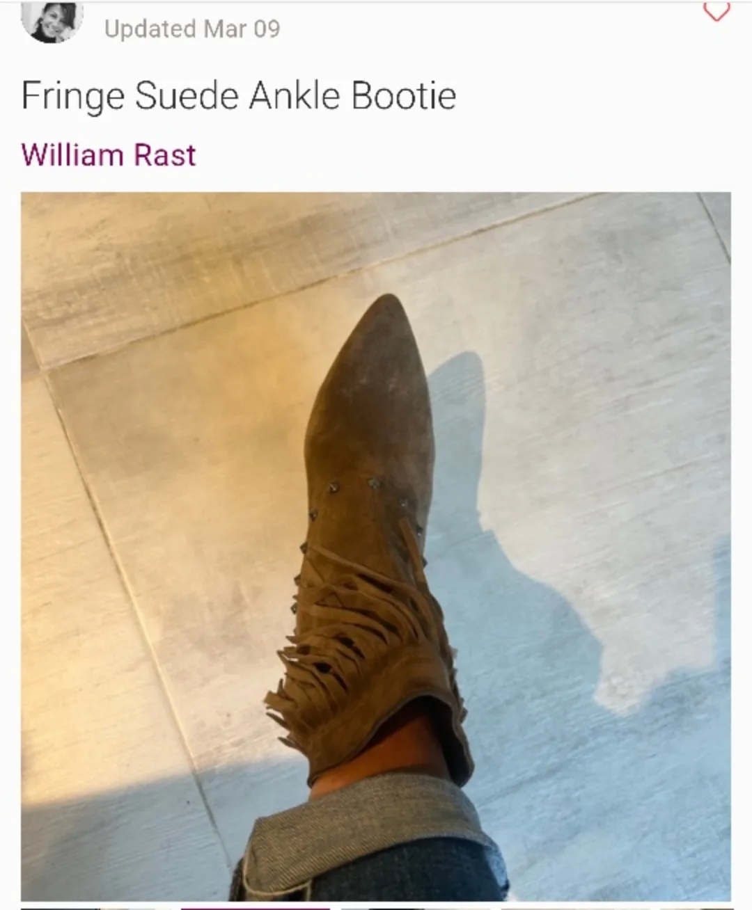 WILLIAM RAST Fringed Suede Booties image indicator(4)