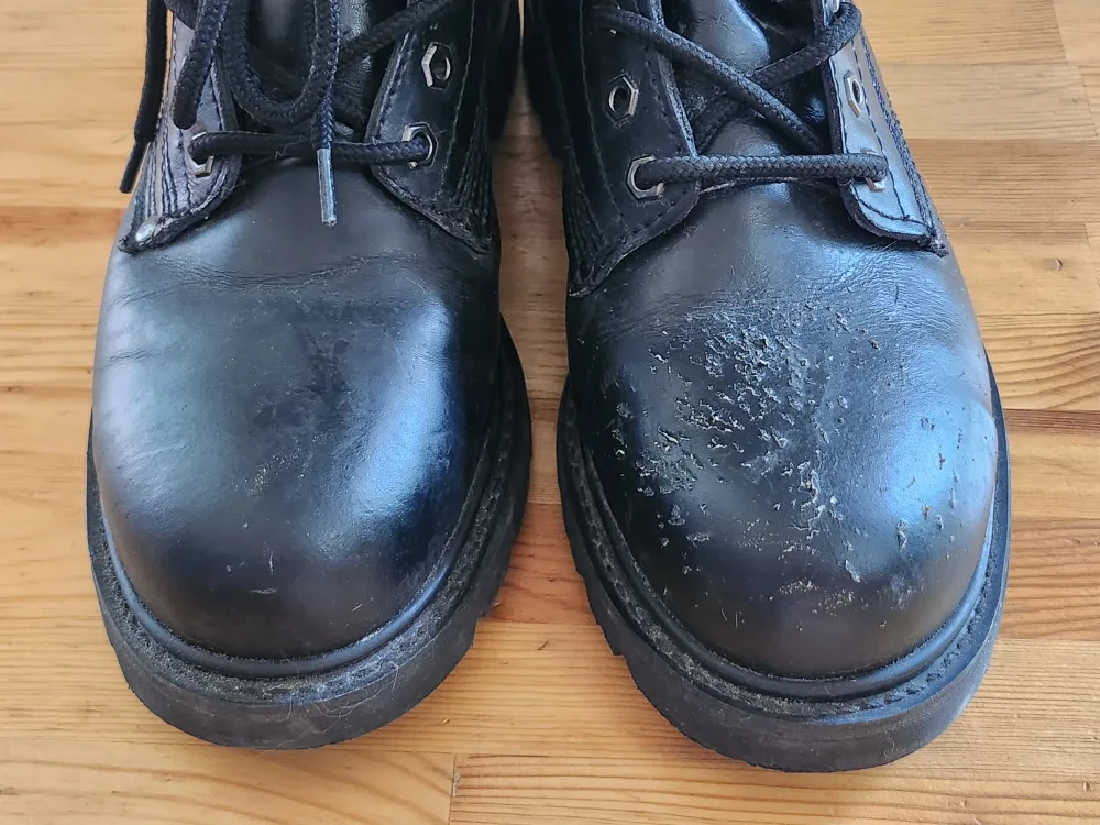 Work Master Black Leather Work Boots - Size 10 image indicator(4)