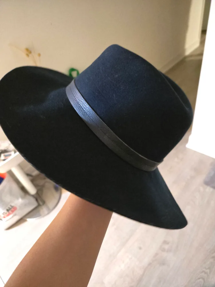 Rag & Bone Navy Wool Fedora Hat thumbnail