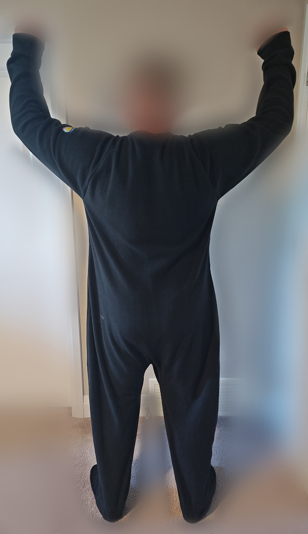 Lazy One Black Fleece Adult Footed Pajamas - photo 3