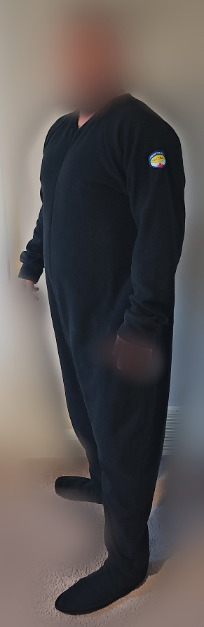 Lazy One Black Fleece Adult Footed Pajamas - photo 4