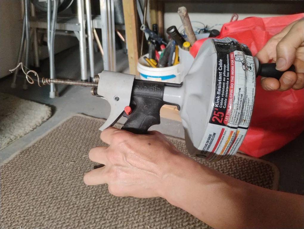 RIDGID Kwik-Spin Drain auger- declog pipes image indicator(5)