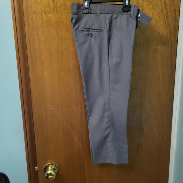 Mavezzano Red Grey Wool Blend Pants - Size 8 thumbnail