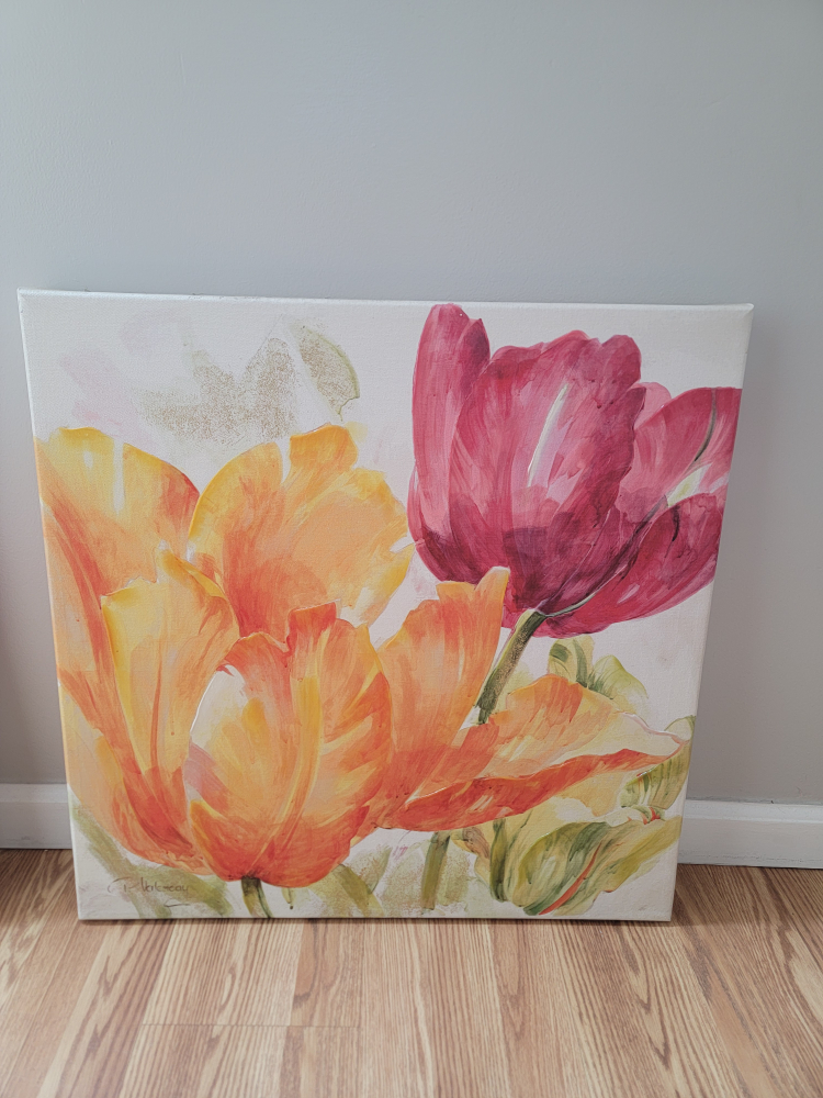 Floral Tulip Canvas Wall Art - photo 2
