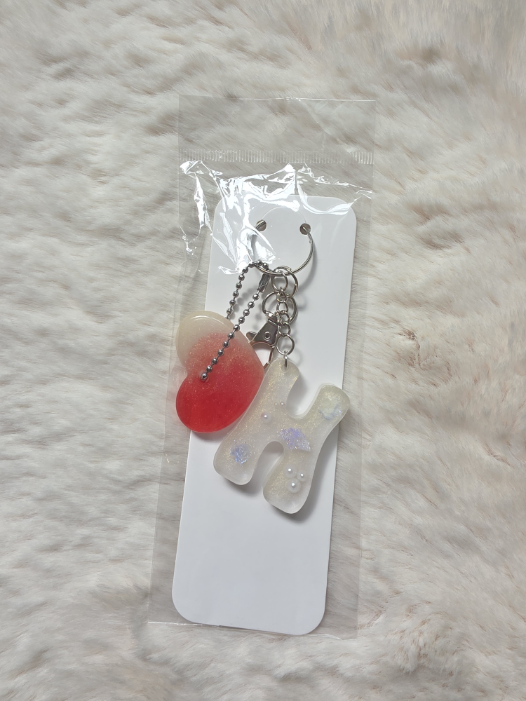 Heart & Letter 'H' Keychain - photo 2