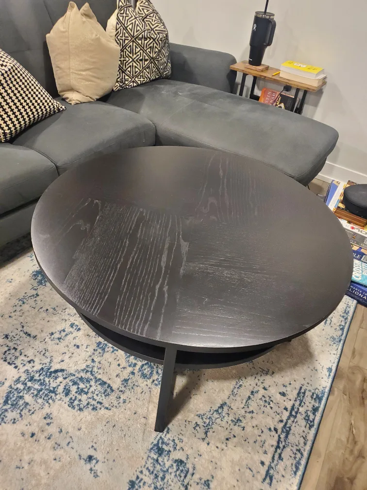 IKEA Vejmon Coffee Table - Black-Brown thumbnail