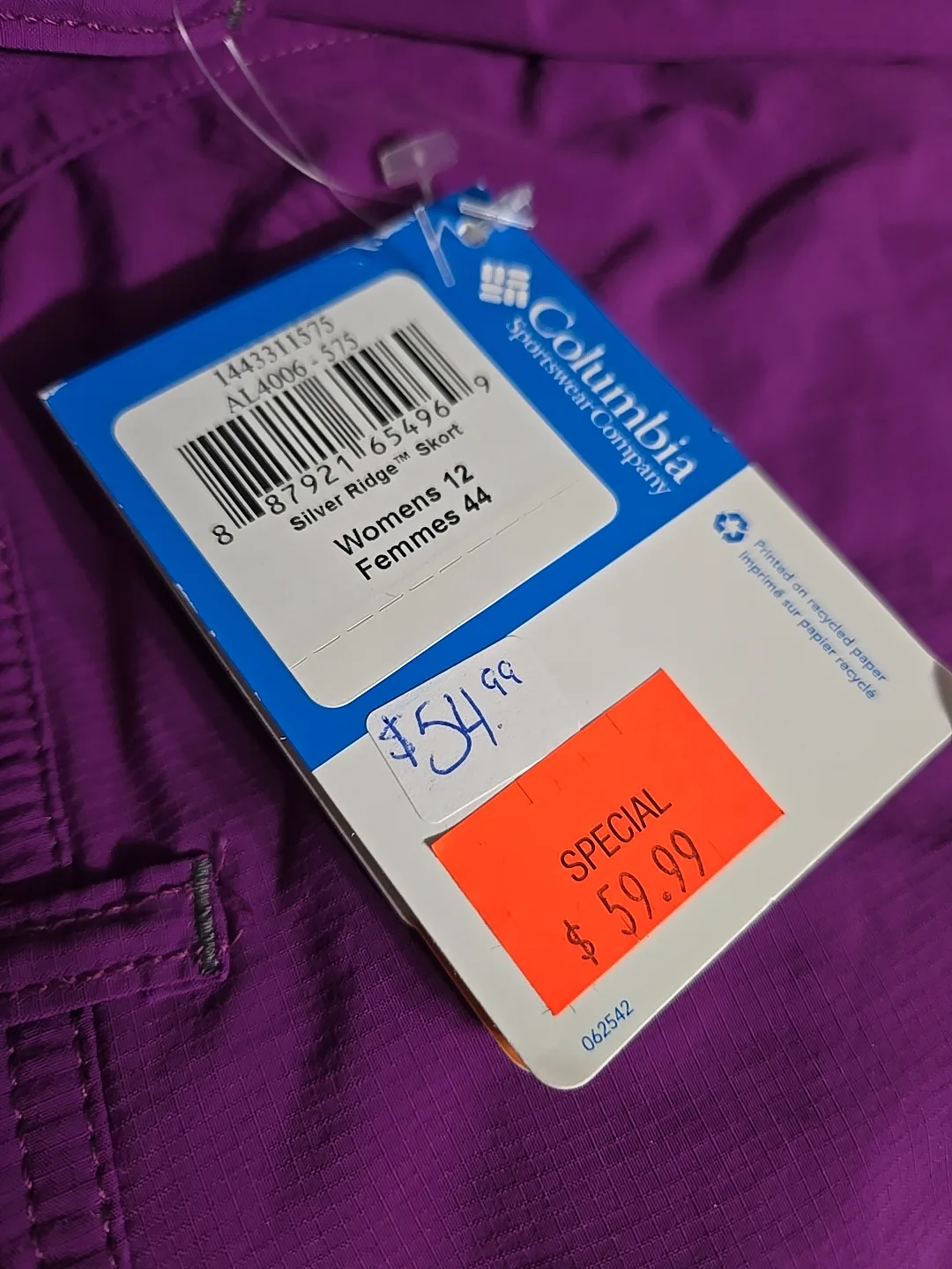 Columbia Skort - Women's Size 12 brand new! image indicator(3)