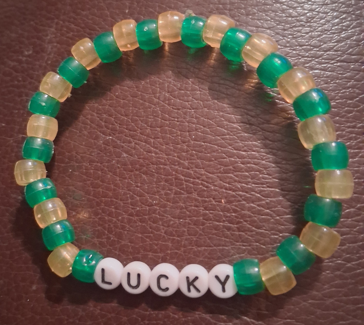 Lucky Beaded Bracelet - Green & Yellow