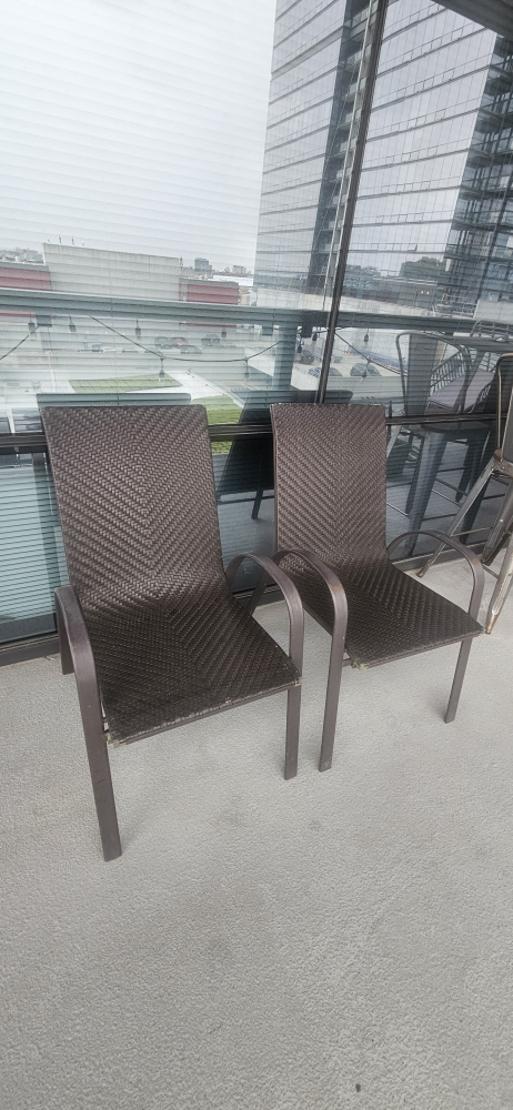 Wicker Outdoor Patio Chairs - Set of 2 - photo 4