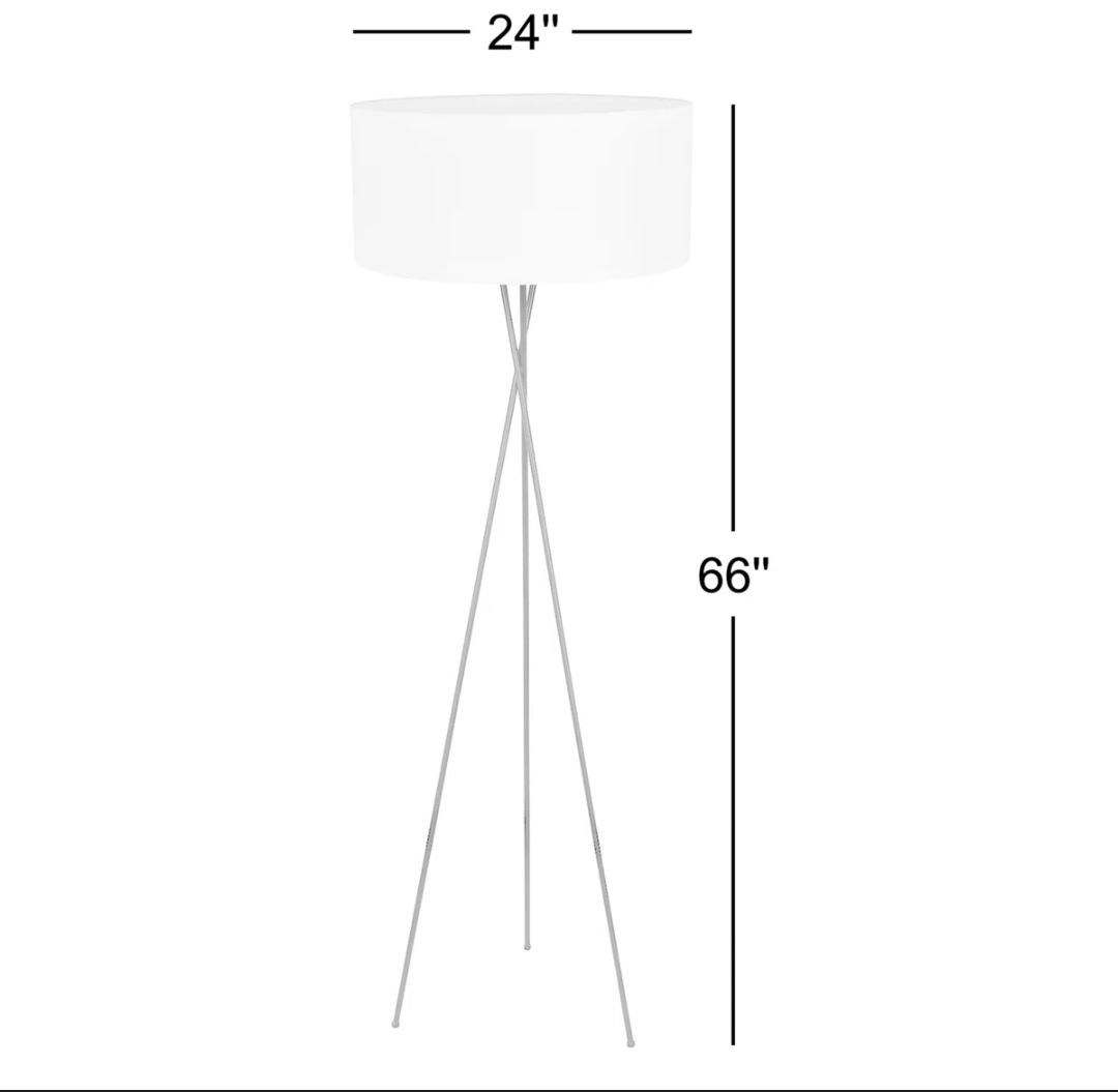 Tripod Floor Lamp - 66" Height - photo 4