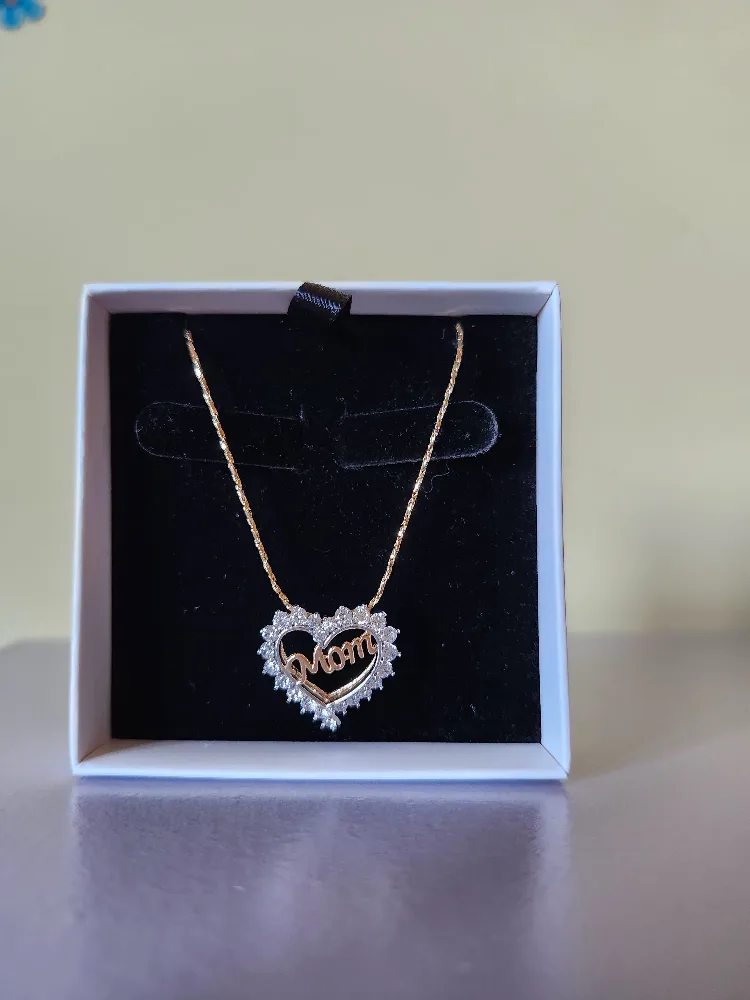 MOM Gold Plated Heart Necklace image indicator(3)