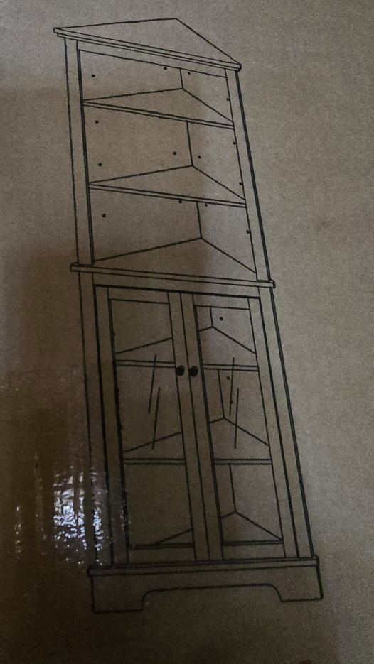 SoBuy White Corner Bathroom Shelf